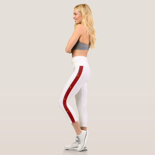 Leggings Capri Bandera de franjas chinas