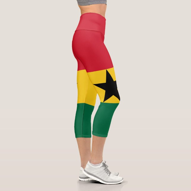 Leggings Capri Bandera de Ghana (Derecha)
