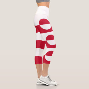 Leggings Capri Bandera de Groenlandia