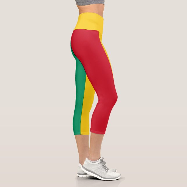 Leggings Capri Bandera de Guinea (Derecha)