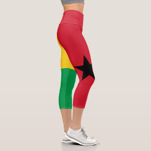 Leggings Capri Bandera de Guinea Bissau