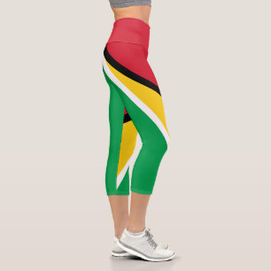 Leggings Capri Bandera de Guyana