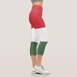 Leggings Capri Bandera de Hungría<br><div class="desc">Bandera patriótica de Hungría.</div>