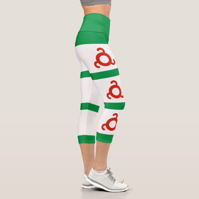 Leggings Capri Bandera de Ingusetia (Derecha)
