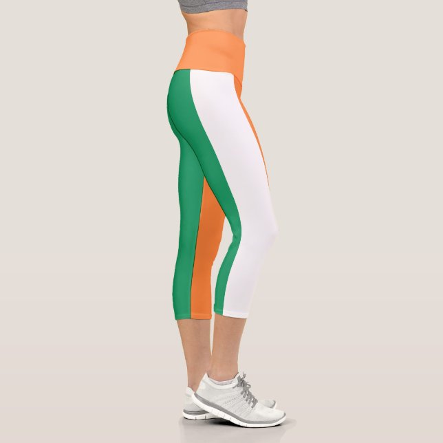 Leggings Capri Bandera de Irlanda (Derecha)