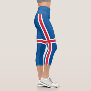 Leggings Capri Bandera de Islandia