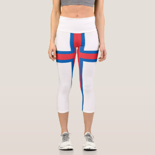 Leggings Capri Bandera de Islas Feroe