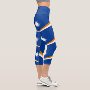 Leggings Capri Bandera de Islas Marshall