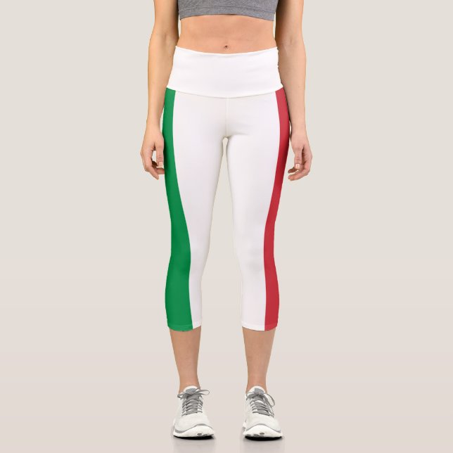 Leggings Capri Bandera de Italia (Anverso)
