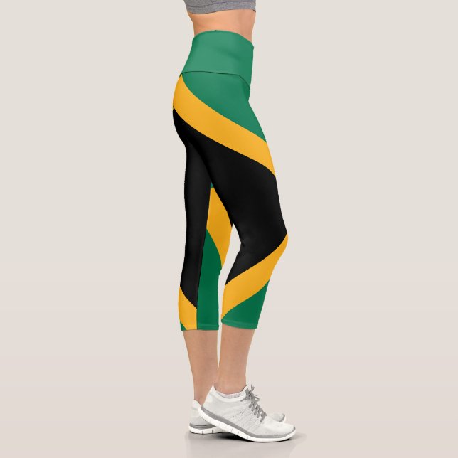 Leggings Capri Bandera de Jamaica (Derecha)