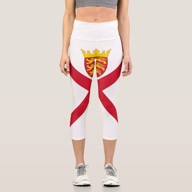 Leggings Capri Bandera de Jersey (Anverso)