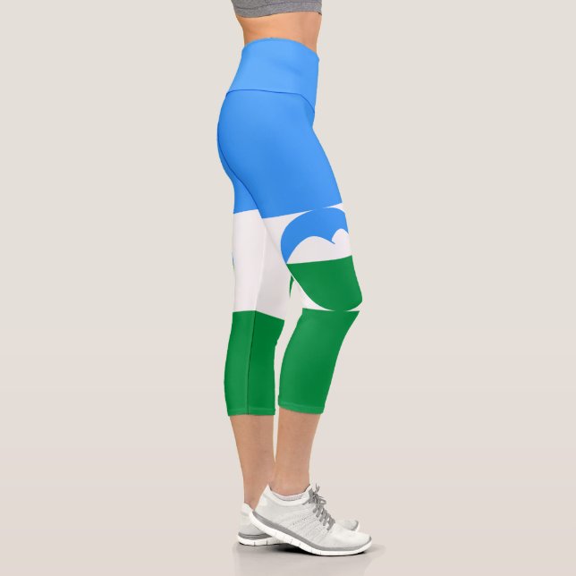 Leggings Capri Bandera de Kabardino Balkaria (Derecha)