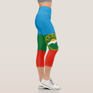 Leggings Capri Bandera de Karachay Cherkessia