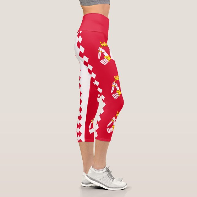 Leggings Capri Bandera de Karelia del Norte