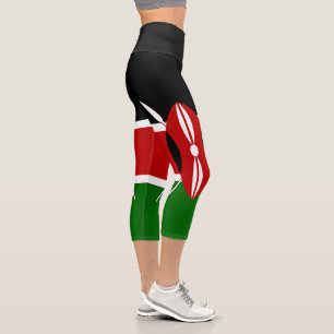 Leggings Capri Bandera de Kenia