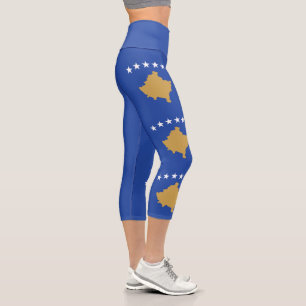 Leggings Capri Bandera de Kosovo