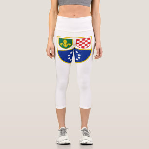 Leggings Capri Bandera de la Federación de Bosnia-Herzegovina