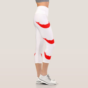 Leggings Capri Bandera de la Isla de Pascua