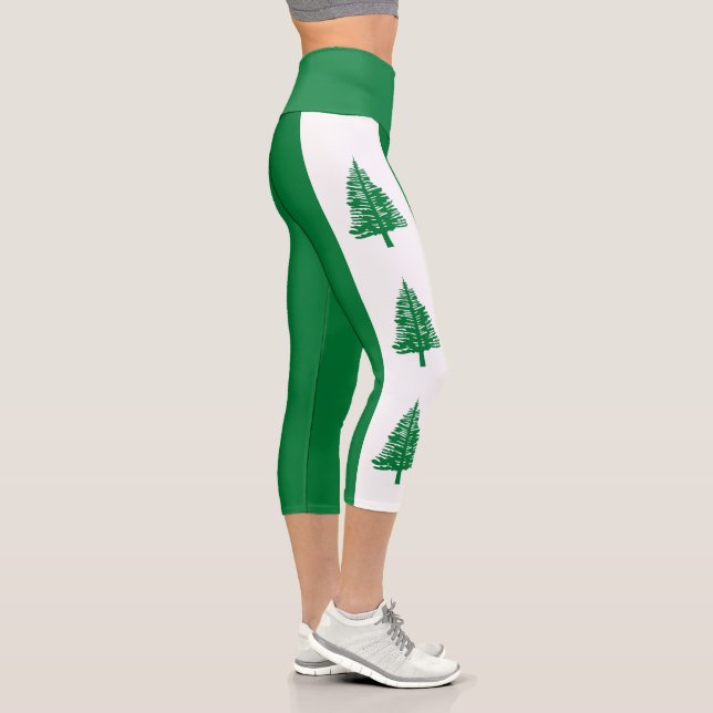 Leggings Capri Bandera de la Isla Norfolk (Derecha)