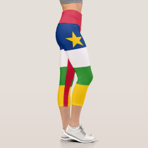 Leggings Capri Bandera de la República Centroafricana