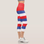 Leggings Capri Bandera de la República Srpska<br><div class="desc">Bandera patriótica de la República Srpska.</div>