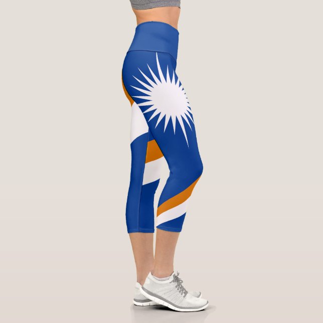 Leggings Capri Bandera de las Islas Marshall (Derecha)
