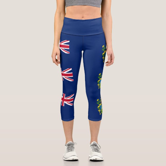 Leggings Capri Bandera de las Islas Pitcairn (Anverso)