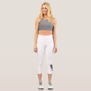 Leggings Capri Bandera de los Estados Unidos. Presidente Donald T