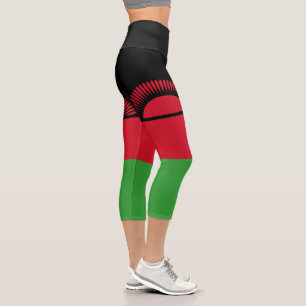 Leggings Capri Bandera de Malawi