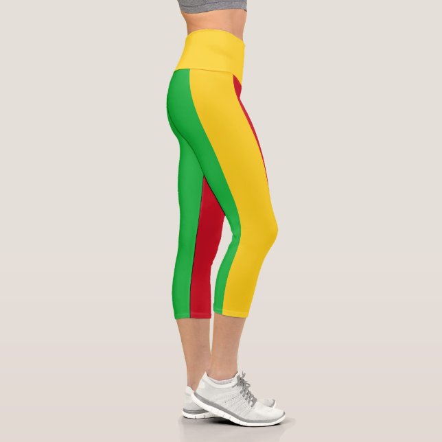 Leggings Capri Bandera de Mali (Derecha)