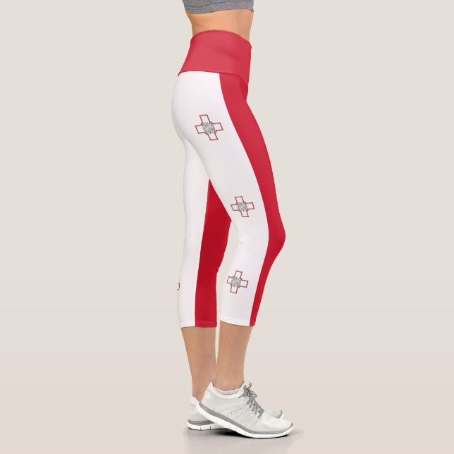 Leggings Capri Bandera de Malta (Derecha)