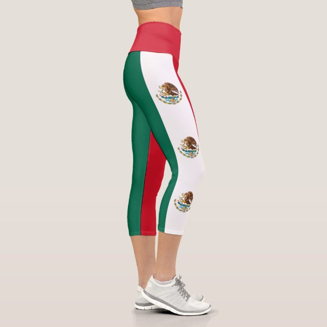 Leggings Capri Bandera de México (Derecha)