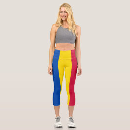 Leggings Capri Bandera de Moldavia