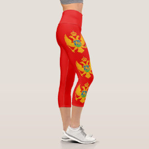 Leggings Capri Bandera de Montenegro