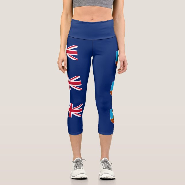 Leggings Capri Bandera de Montserrat (Anverso)