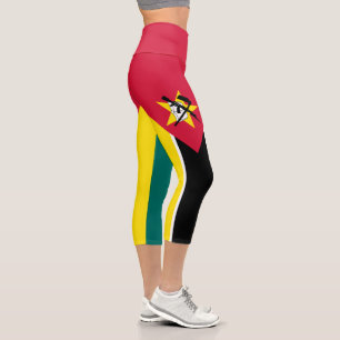 Leggings Capri Bandera de Mozambique