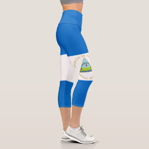 Leggings Capri Bandera de Nicaragua
