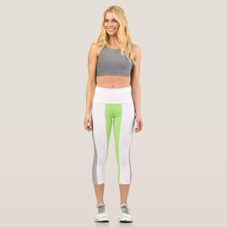 Leggings Capri Bandera de Orgullo Agender – Identidad Agender LGB