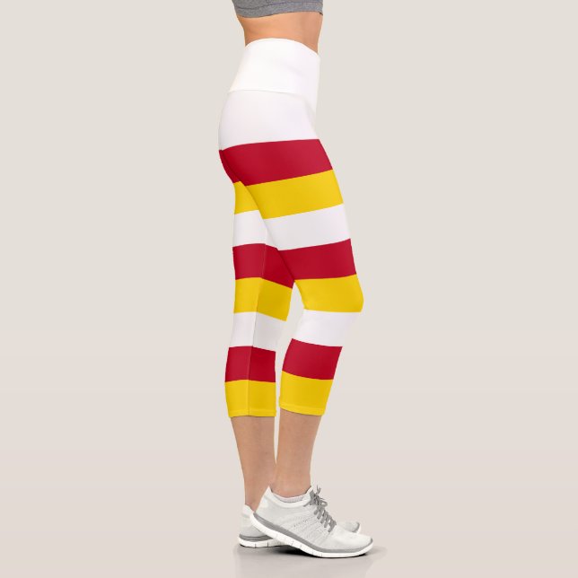 Leggings Capri Bandera de Osetia del Norte (Derecha)