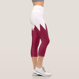 Leggings Capri Bandera de Qatar