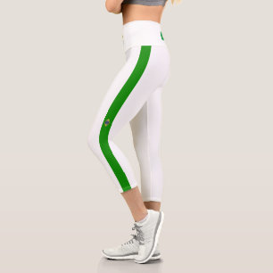 Leggings Capri Bandera de rayas brasileñas
