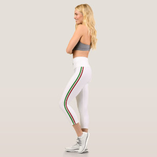 Leggings Capri Bandera de rayas italianas