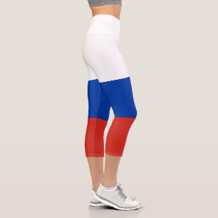 Leggings Capri Bandera de Rusia
