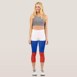 Leggings Capri Bandera de Rusia
