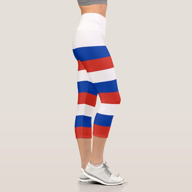 Leggings Capri Bandera de Rusia (Derecha)