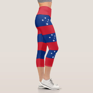 Leggings Capri Bandera de Samoa