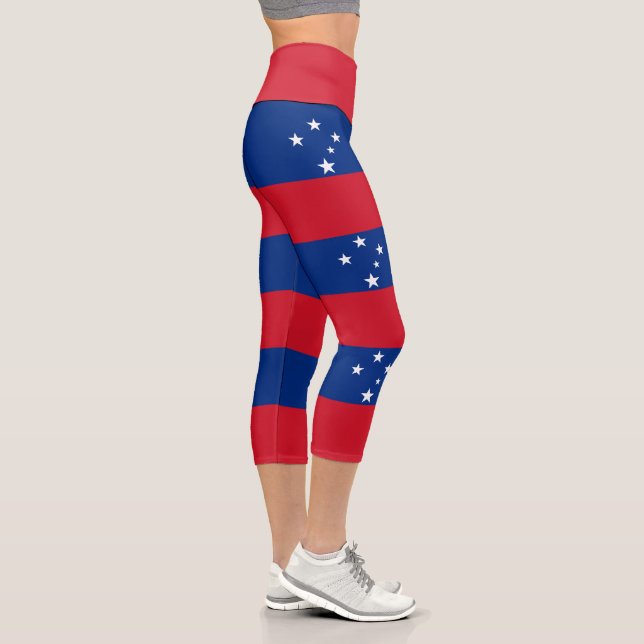 Leggings Capri Bandera de Samoa (Derecha)