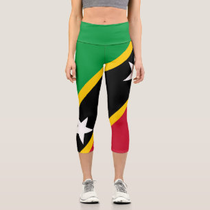 Leggings Capri Bandera de San Cristóbal y Nieves