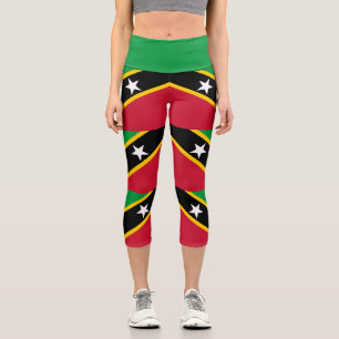 Leggings Capri Bandera de San Cristóbal y Nieves