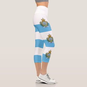 Leggings Capri Bandera de San Marino